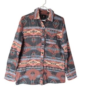 Mountain‎ & Isles Aztec Southwestern Flannel Shirt Shacket